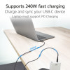 ACT USB 2.0 240W καλώδιο φόρτισης/δεδομένων USB-C σε USB-C, μαύρο, 2 m (AC3087)