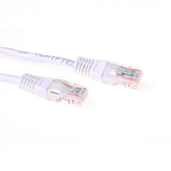 ACT Λευκό καλώδιο patch 15m U/UTP CAT5e με βύσματα RJ45 IB5415