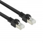 ACT FB8520 20m S/FTP Cat.7 PUR καλώδιο patch, Snagless RJ45, μαύρο