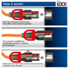 ACT Καλώδιο τροφοδοσίας UK βύσμα - C15 IEC Lock+ μαύρο 2 m, PC3884 (PL0082)