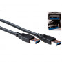 ACT SB3011 Καλώδιο USB 2.0 Type-A αρσενικό σε Type-A αρσενικό, 1 m, Μαύρο