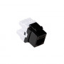 ACT CAT6 Keystone Jack UTP Punch Down μαύρο (TD6012)