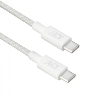 ACT καλώδιο φόρτισης/δεδομένων USB 2.0 240W USB-C σε USB-C, λευκό, 2m (AC3085)
