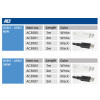 ACT καλώδιο φόρτισης/δεδομένων USB 2.0 240W USB-C σε USB-C, λευκό, 2m (AC3085)