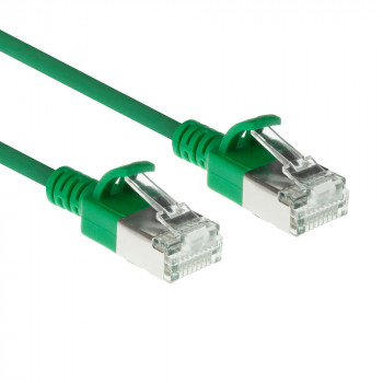 ACT πράσινο καλώδιο patch 5m LSZH S/FTP CAT6A Slimline Snagless με βύσματα RJ45 (DB7705)
