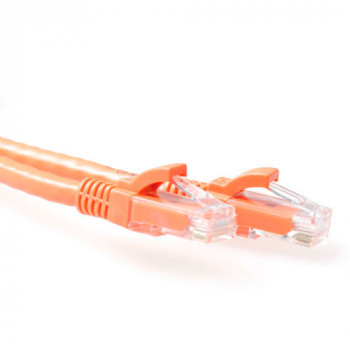 ACT πορτοκαλί καλώδιο patch 1,5 m U/UTP CAT6A Snagless με βύσματα RJ45 IB2151