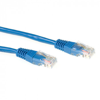 ACT μπλε καλώδιο patch 5m LSZH U/UTP CAT6A με βύσματα RJ45 IB1305