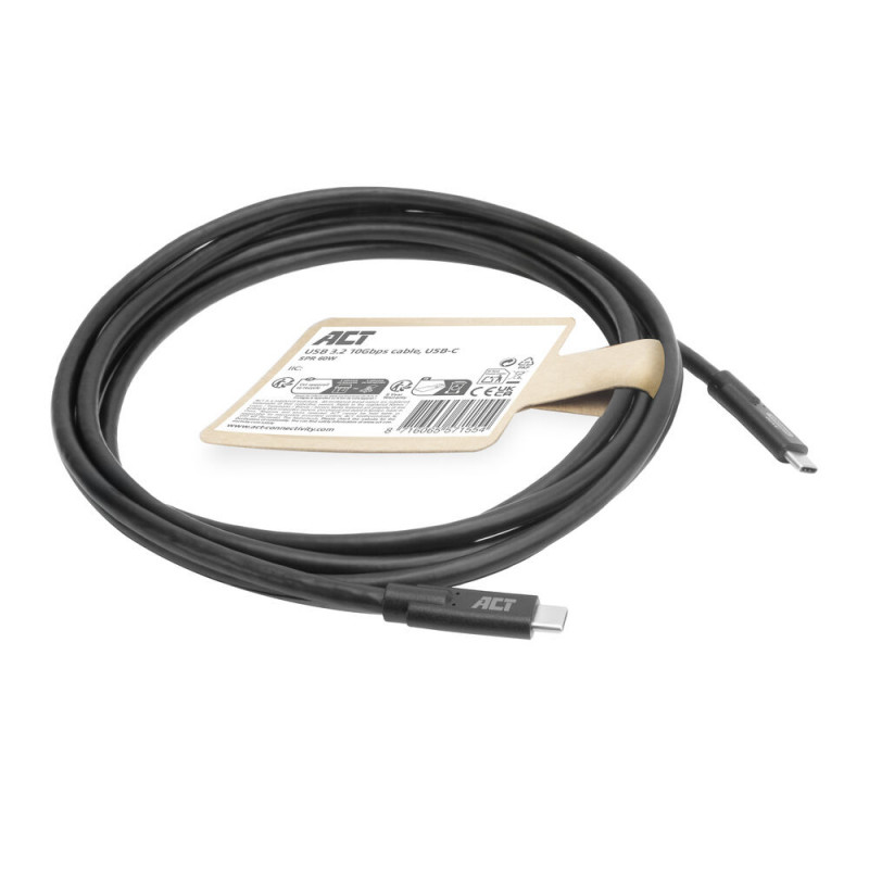 ACT AC7443 Καλώδιο USB-C (M) σε USB-C (M), 24 ακίδων