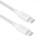 ACT USB 2.0 60W Καλώδιο φόρτισης/δεδομένων USB-C σε USB-C, λευκό, 2 m (AC3081)