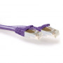 ACT Μωβ 1m LSZH S/FTP CAT6A Snagless καλώδιο patch FB8701