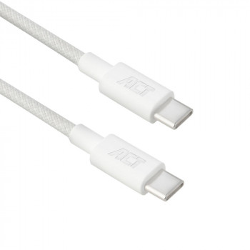 ACT Καλώδιο φόρτισης/δεδομένων USB 2.0 60W USB-C σε USB-C, λευκό, 1 m (AC3080)