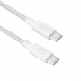 ACT Καλώδιο φόρτισης/δεδομένων USB 2.0 60W USB-C σε USB-C, λευκό, 1 m (AC3080)