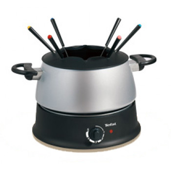Tefal Fondue Base Ronde EF3000 Ηλεκτρικό Σετ Fondue, 800 W, 1,2 L, 8 Πιρούνια, Μαύρο