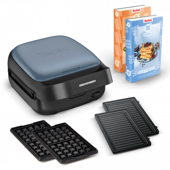 Tefal SW8674 Snack Collection Τοστιέρα & Βάφλας Aqua