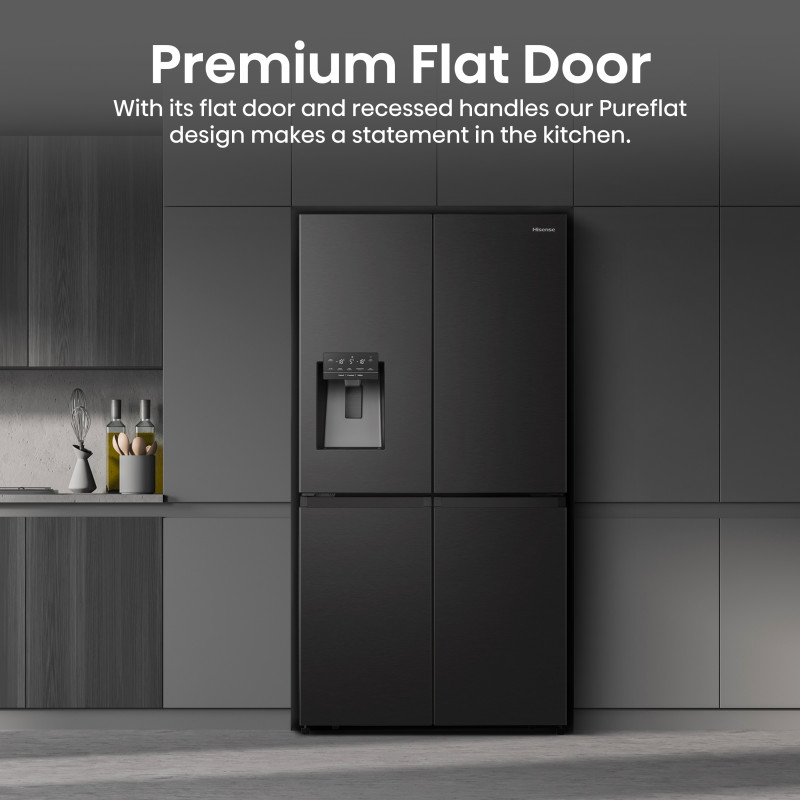 Hisense RQ760N4SBFE Ψυγείο Side-by-Side (American Style) ύψος 178,5 cm EEK E