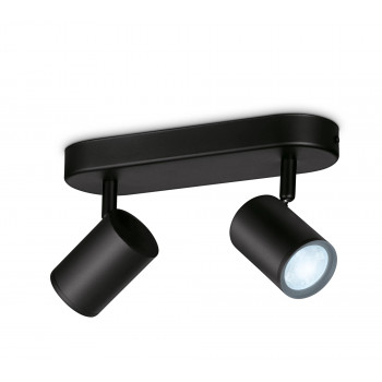 WiZ IMAGEO Spot φωτιστικό οροφής Tunable White 2x5W μαύρο μεμονωμένη συσκευασία