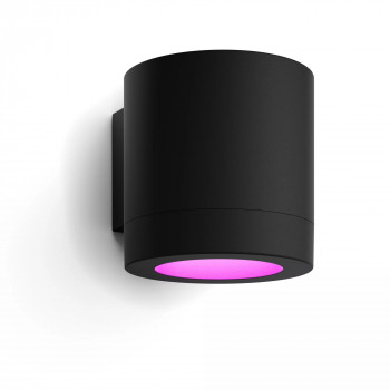 Philips Hue WACA Muscari επιτοίχιο φωτιστικό στρογγυλό μαύρο