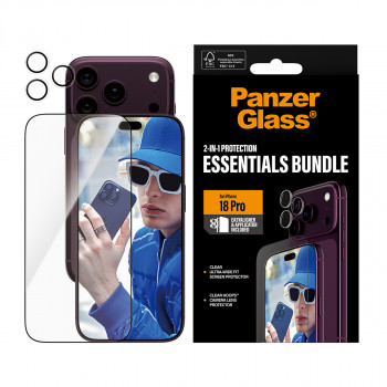 PanzerGlass Essentials 2-in-1 Προστασία Οθόνης και Φακού Κάμερας για iPhone 18 Pro