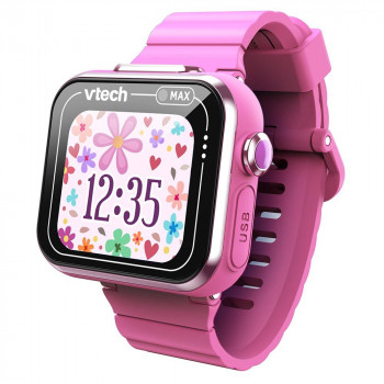 VTech KidiZoom Smart Watch MAX ροζ παιδικό smartwatch με διπλές κάμερες, 20+ παιχνίδια, activity tracker, αντοχή στο πιτσίλισμα