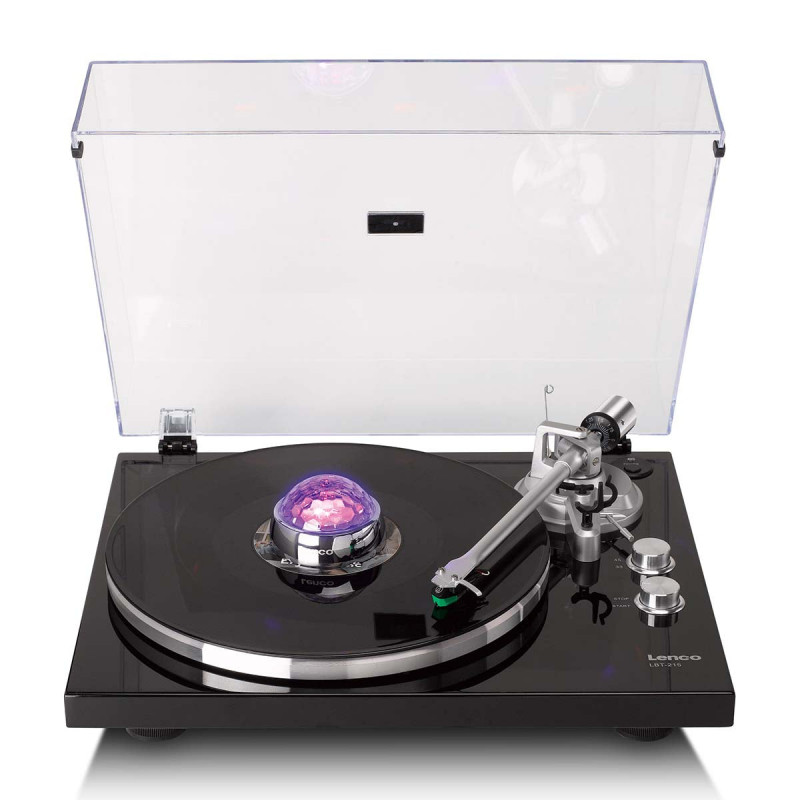 Lenco TTA-080SI Σταθεροποιητής δίσκου με RGB-Discolight, 250 g, Ασημί
