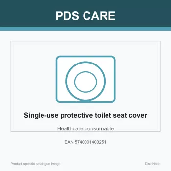 Κάλυμμα καθίσματος τουαλέτας με καπάκι PDS CARE, 10 cm