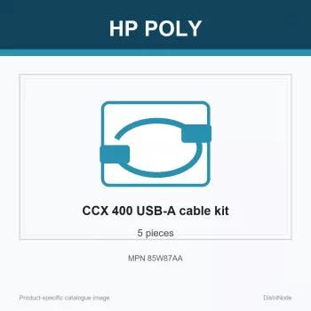HP Poly CCX 400 Καλώδιο USB-A σε USB-A (5 τεμ.), 190 mm, 210 mm, 55 mm, 300 g, Κίνα