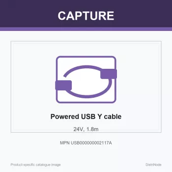Capture καλώδιο Powered USB Y 24V, 1,8 m