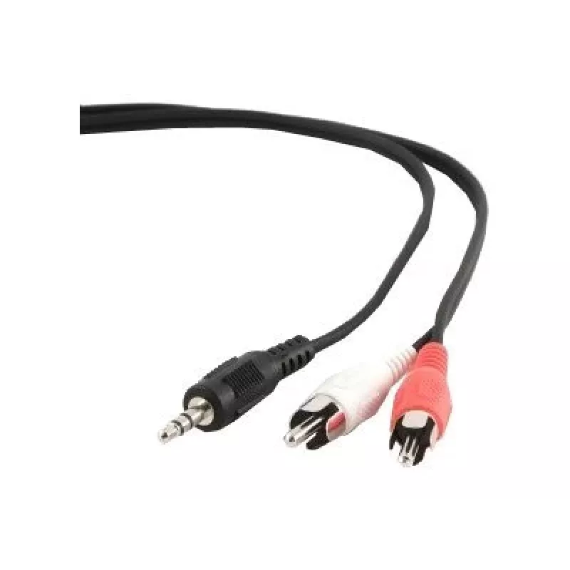 Gembird 2,5 m, 3,5 mm/2xRCA, M/M καλώδιο ήχου μαύρο, κόκκινο, λευκό