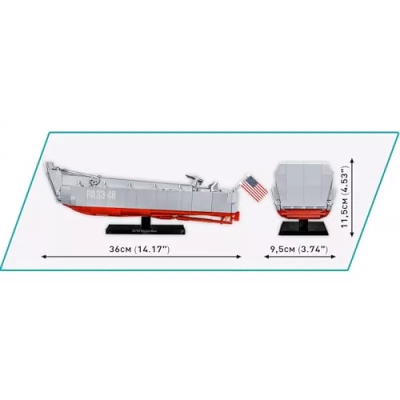 Σετ δόμησης Cobi LCVP Higgins Boat 715 τεμάχια ηλικία 8+