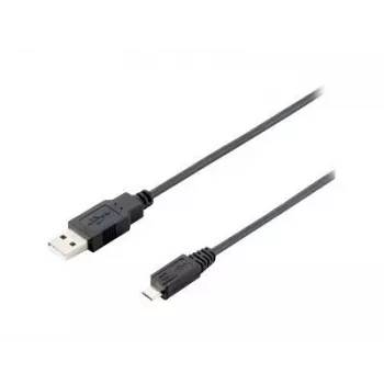 Equip USB 2.0 Type A to Micro-B καλώδιο, 1.0m, μαύρο, 1 m, USB A, Micro-USB B, USB 2.0, Male/Male, μαύρο
