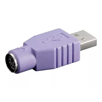 Microconnect USBA-M/PS2-F Προσαρμογέας καλωδίου Μωβ