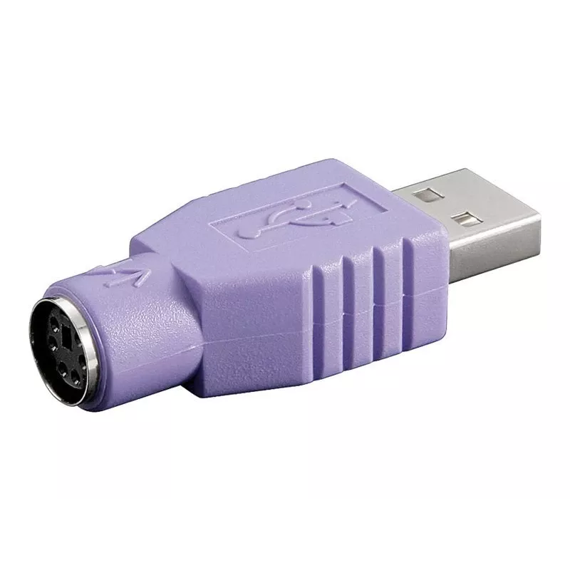 Microconnect USBA-M/PS2-F Προσαρμογέας καλωδίου Μωβ