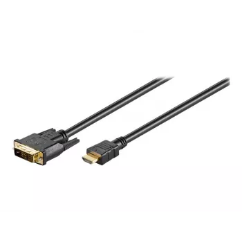Wentronic Goobay Καλώδιο HDMI™ / DVI-D, Μαύρο, 3 m - 19pol. HDMI™ αρσενικό>DVI-D (18+1) αρσενικό (51581)