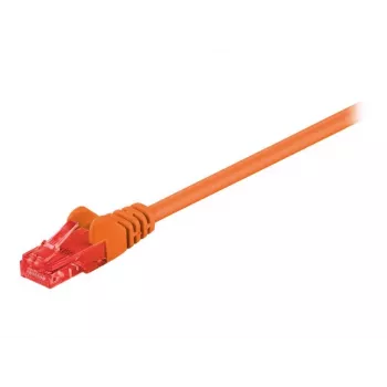 Wentronic Goobay - Καλώδιο δικτύου - RJ-45 (M) σε RJ-45 (M) - 1 M - UTP - CAT 6 - χυτό, προστασία γλωττίδας - Πορτοκαλί (95262)