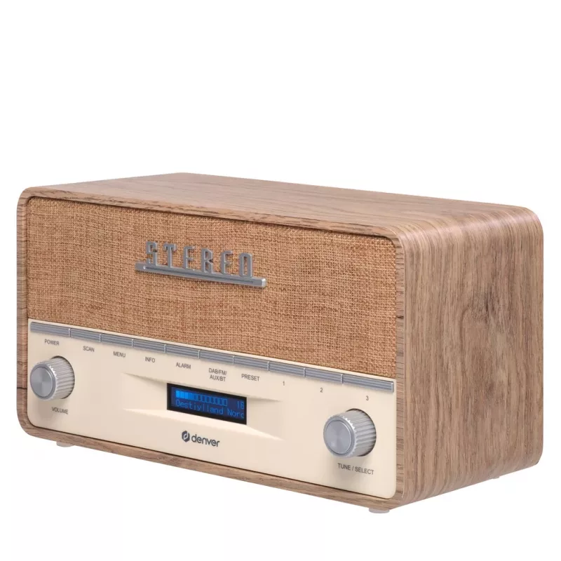 Φορητό ραδιόφωνο Denver DAB-36LW ψηφιακός δέκτης DAB+ 5W LCD