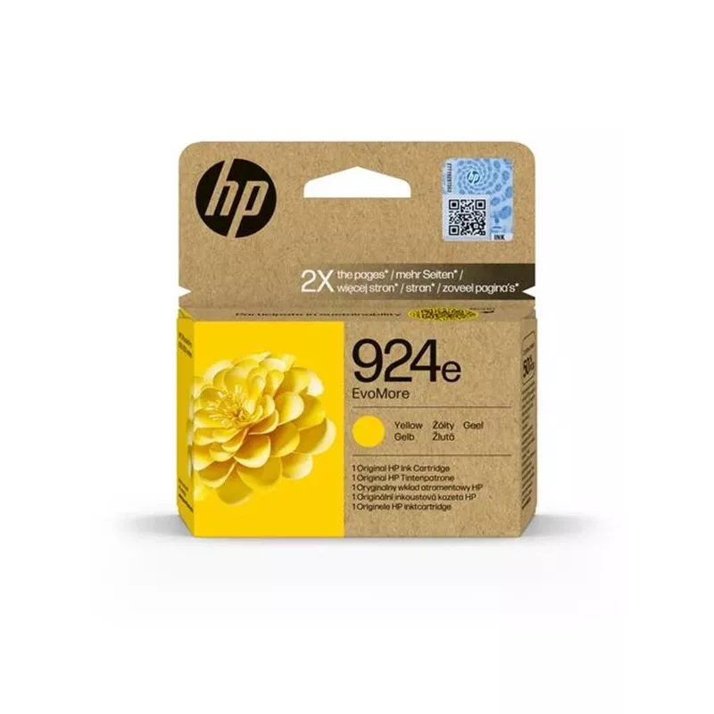 HP 924e EvoMore Κίτρινο Γνήσιο Μελάνι