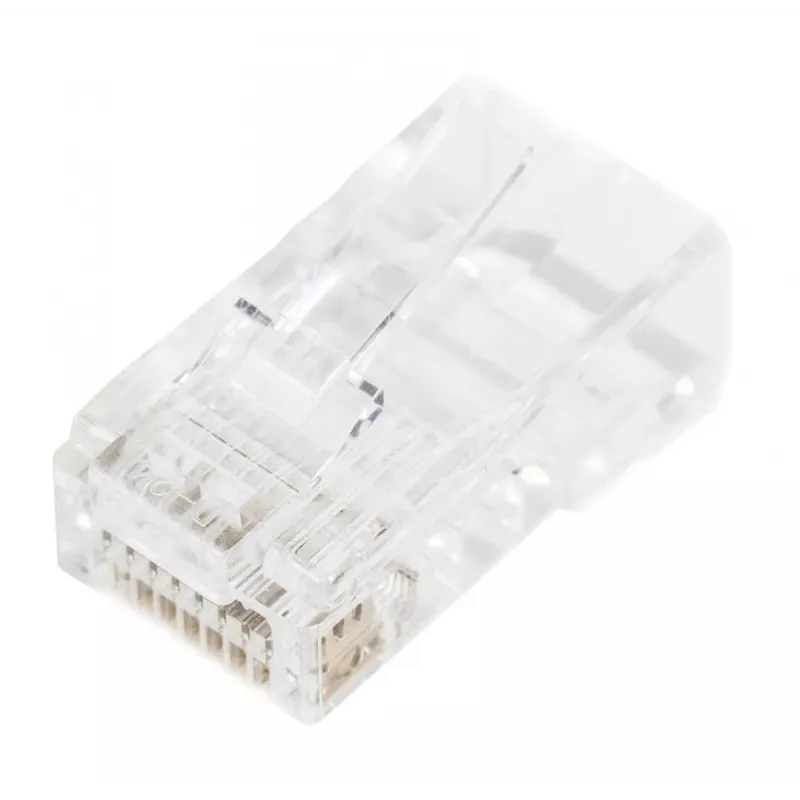 DIGITUS RJ45 Modular Plug (8P8C) Pass-through, CAT 5e, Unshielded, AWG 26-24, 100 Τεμάχια (X-ML-5U-EZ)