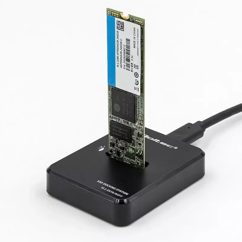 Θήκη docking station SSD M.2 SATA, NGFF, USB 3.1