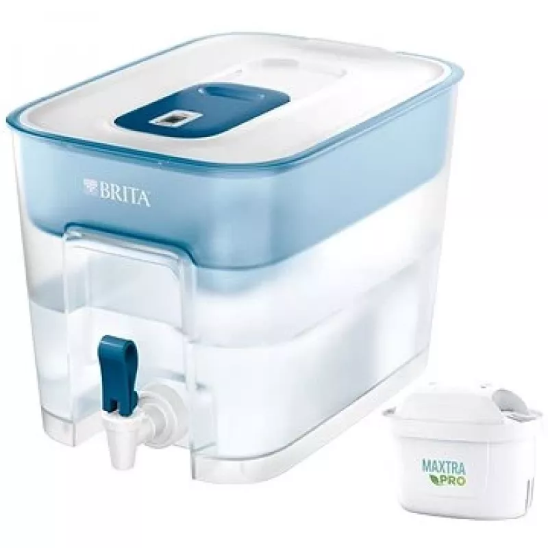 BRITA Flow 1052805 διανομέας φίλτρου νερού με φίλτρο MAXTRA PRO Pure Performance, 8,2 l (5,2 l φιλτραρισμένο), μπλε