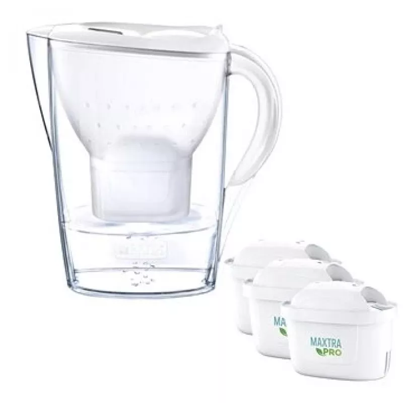 Brita Marella+3 Φυσίγγια PRO Λευκό 2,4 Λευκό