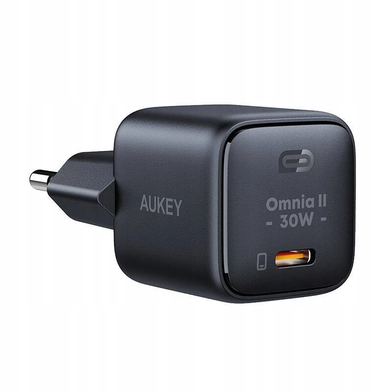 Τροφοδοτικό Aukey PA-B1L USB-C 30W μαύρο — συμπαγής προσαρμογέας USB‑C PD