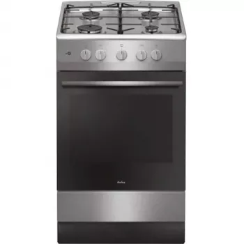 Κουζίνα Amica, 57GGH4.23ZPF Xx, Αέριο, Extrudat, Ανοξείδωτο ατσάλι, 50 cm