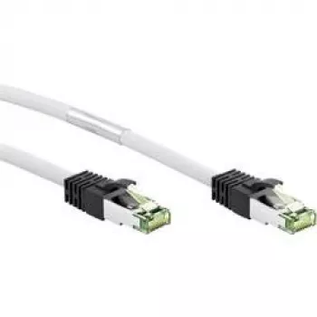 Goobay 55129 καλώδιο διασύνδεσης CAT 8.1, S/FTP (PiMF), LSZH χωρίς αλογόνα, χαλκός AWG 24, 10 m, λευκό