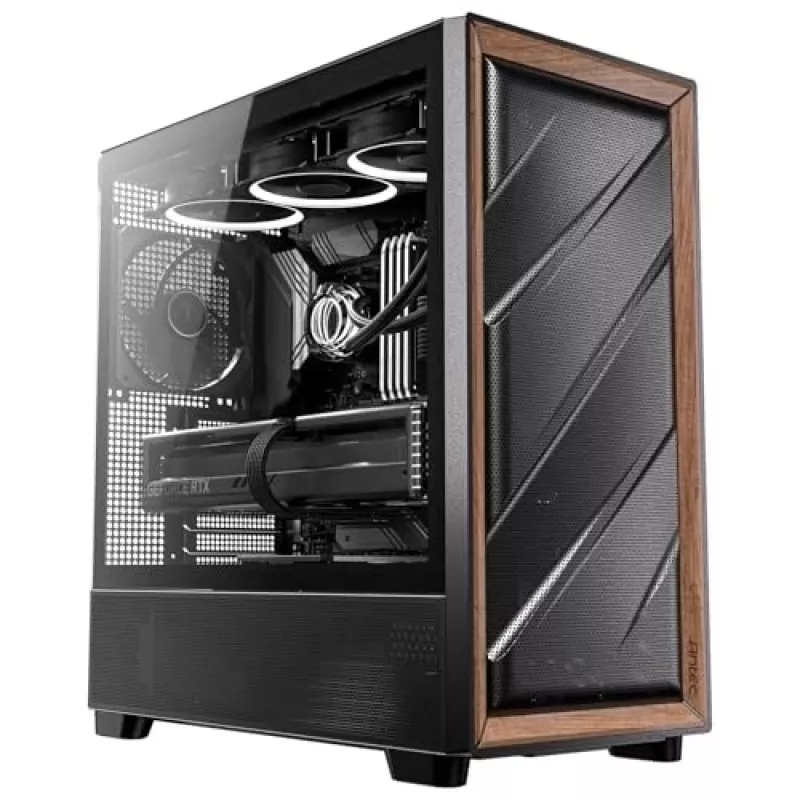 Antec 0-761345-10133-2 Κουτί υπολογιστή Midi Tower Μαύρο Ξύλο