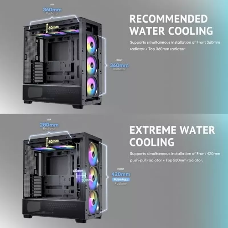 Antec 0-761345-10133-2 Κουτί υπολογιστή Midi Tower Μαύρο Ξύλο