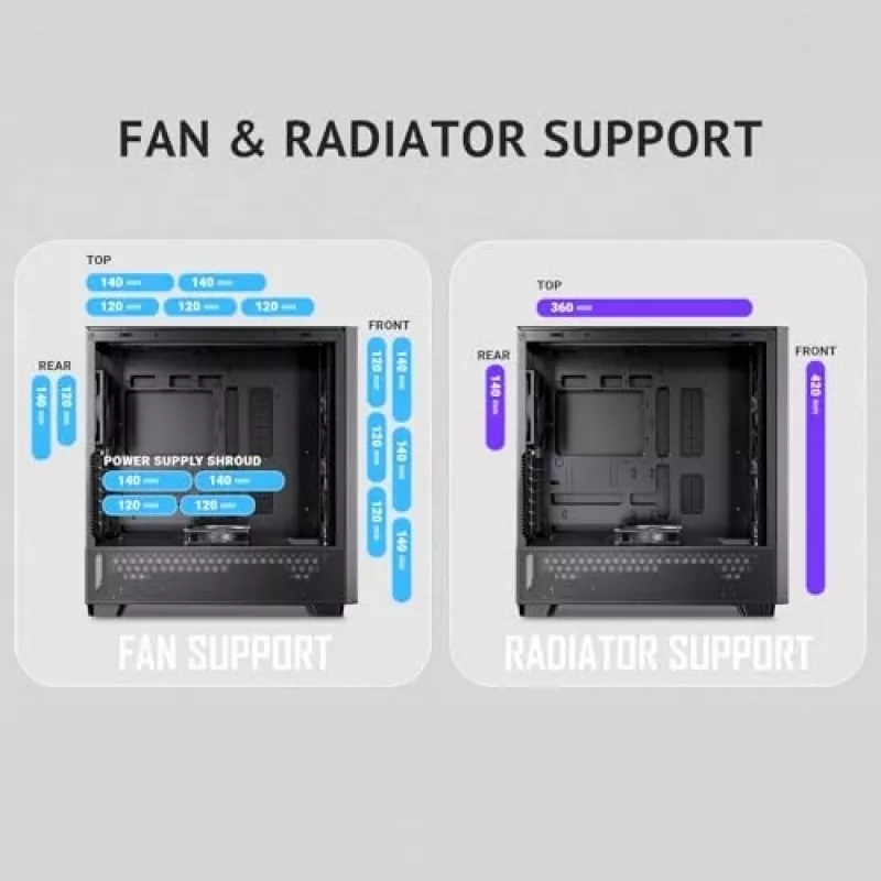 Antec 0-761345-10133-2 Κουτί υπολογιστή Midi Tower Μαύρο Ξύλο