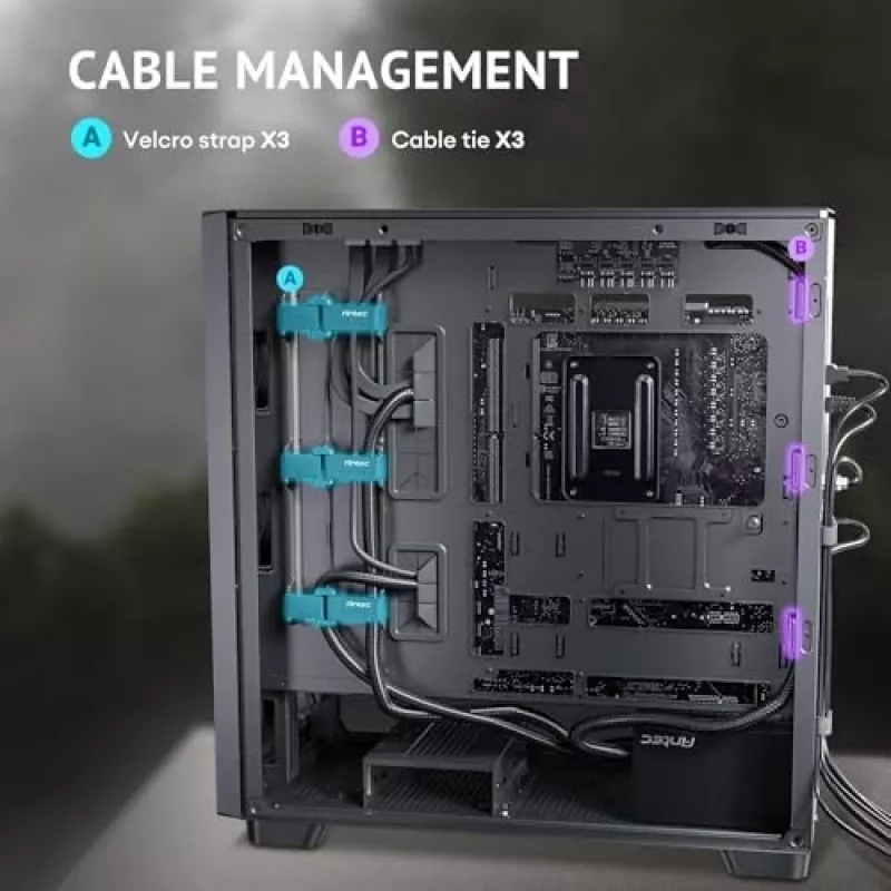 Antec 0-761345-10133-2 Κουτί υπολογιστή Midi Tower Μαύρο Ξύλο