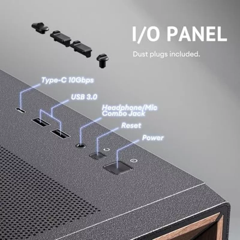 Antec 0-761345-10133-2 Κουτί υπολογιστή Midi Tower Μαύρο Ξύλο