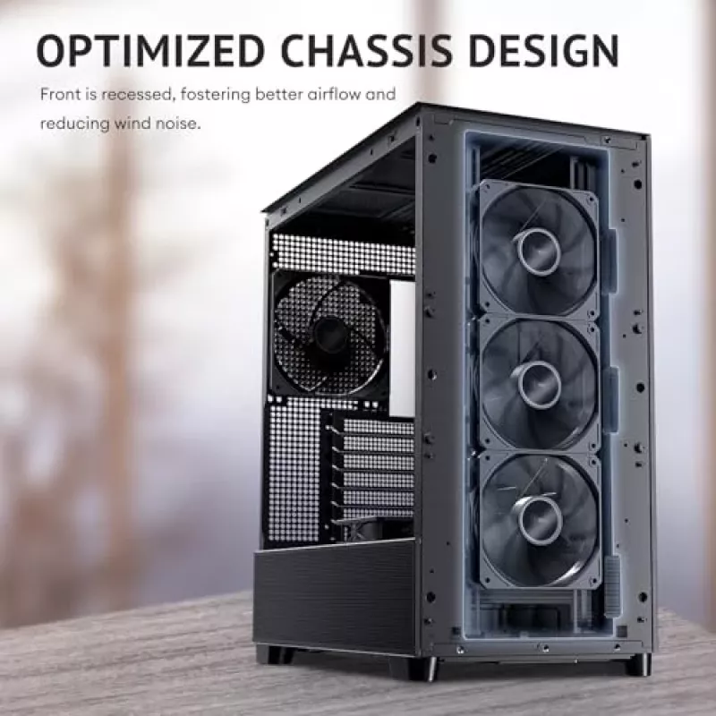 Antec 0-761345-10133-2 Κουτί υπολογιστή Midi Tower Μαύρο Ξύλο
