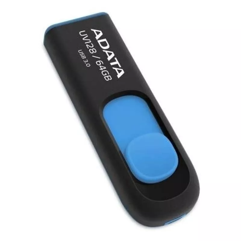 ADATA 64GB DashDrive UV128 USB Stick USB Type-A 3.2 Gen 1 (3.1 Gen 1) μαύρο, μπλε